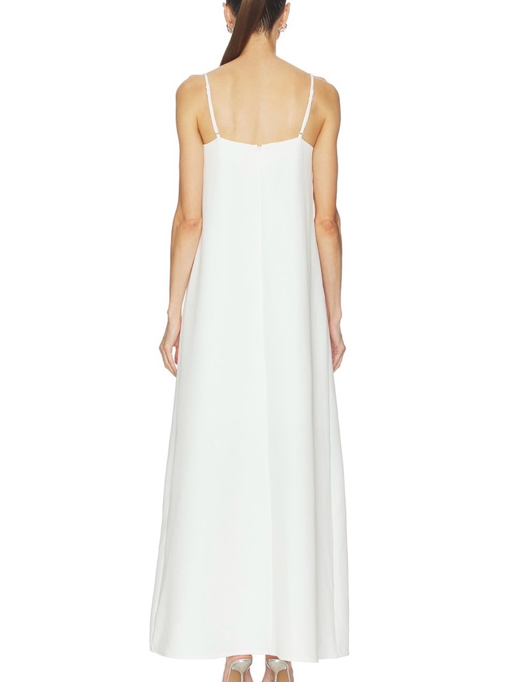 Elliatt White Maxi Slip Dress with Floral Appliqués - Picture 2 of 5